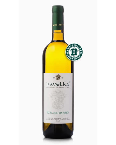 Vinárstvo Pavelka - Rizling rýnsky - Biele, Suché - 0,75 l