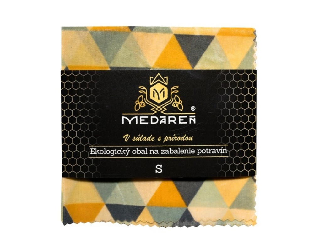 Voskový včelí obal na zabalenie potravín S "trojuholník"