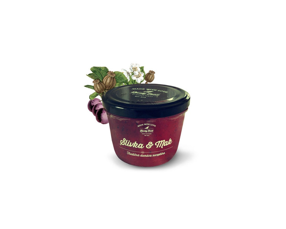 Lovelyfood Slivkový džem s makom