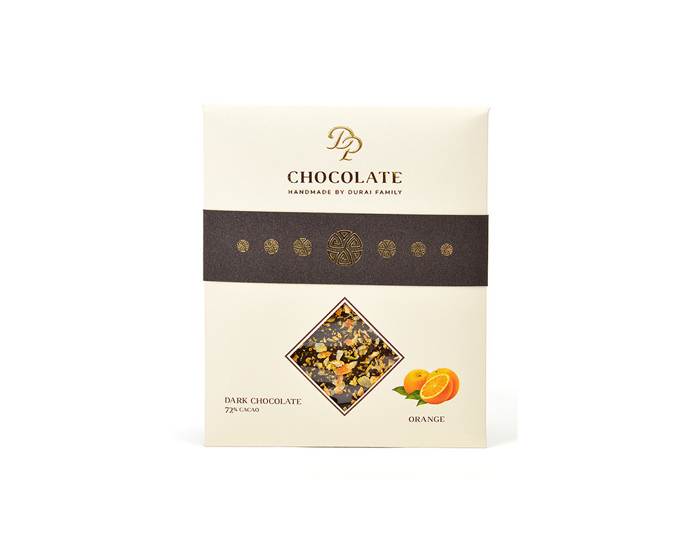 DP chocolate Tabuľková čokoláda Basic horká s pomarančom (70g)