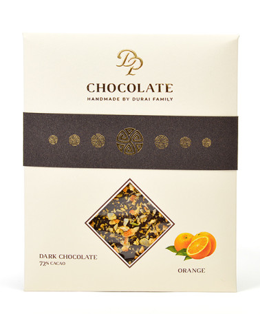 DP chocolate Tabuľková čokoláda Basic horká s pomarančom (70g)