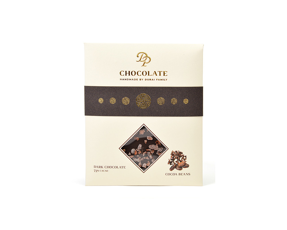 DP chocolate Tabuľková čokoláda Basic horká s kakaovým bôbom (70g)