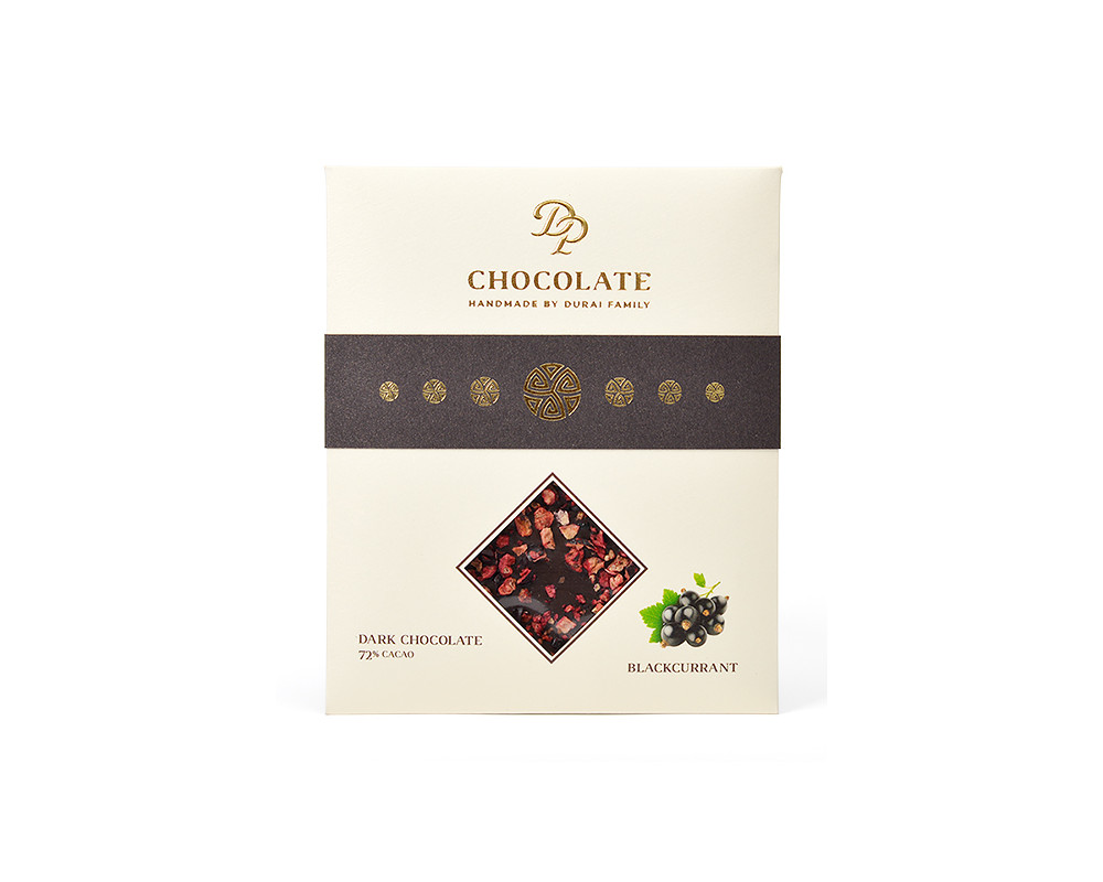 DP chocolate Tabuľková čokoláda Basic horká s čiernymi ríbezľami (70g)