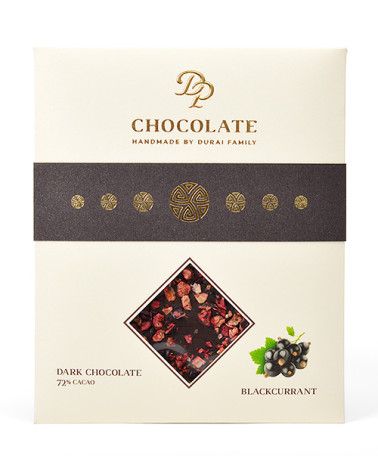 DP chocolate Tabuľková čokoláda Basic horká s čiernymi ríbezľami (70g)