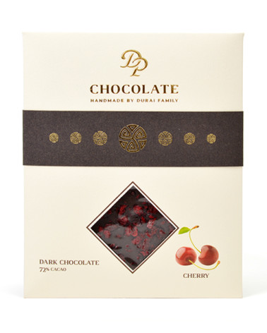 DP chocolate Tabuľková čokoláda Basic horká s višňami (70g)