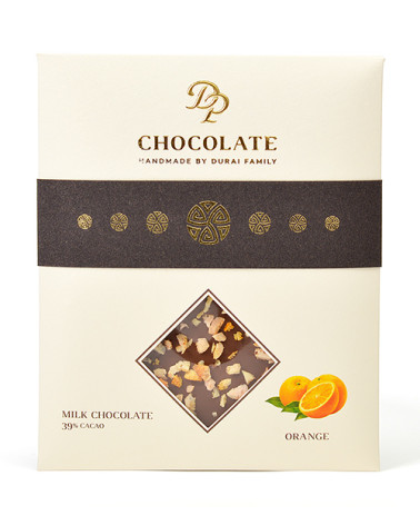 DP chocolate Tabuľková čokoláda Basic mliečna s pomarančom (70g)