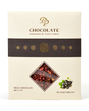 DP chocolate Tabuľková čokoláda Basic mliečna s čiernymi ríbezľami (70g)