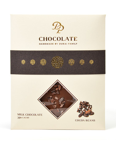 DP chocolate Tabuľková čokoláda Basic mliečna s kakaovým bôbom (70g)