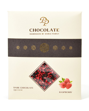 DP chocolate Tabuľková čokoláda Basic horká s malinami (70g)