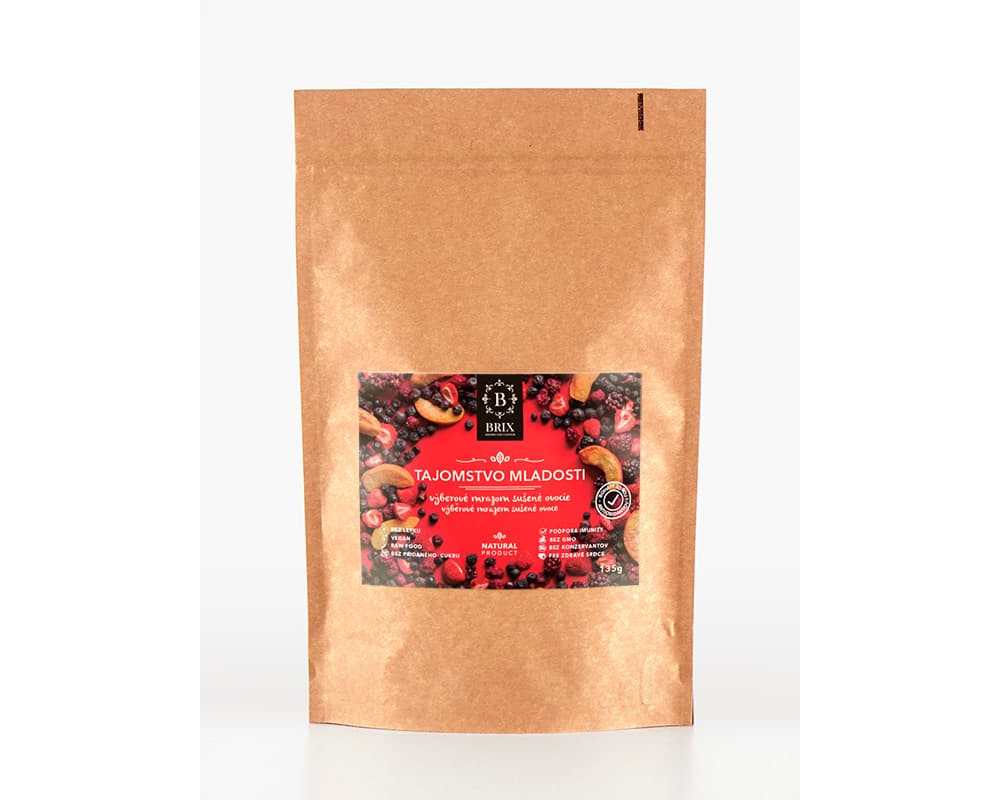 Tajomstvo mladosti 135g - mix 5 druhov + arónia - extra trvanlivý