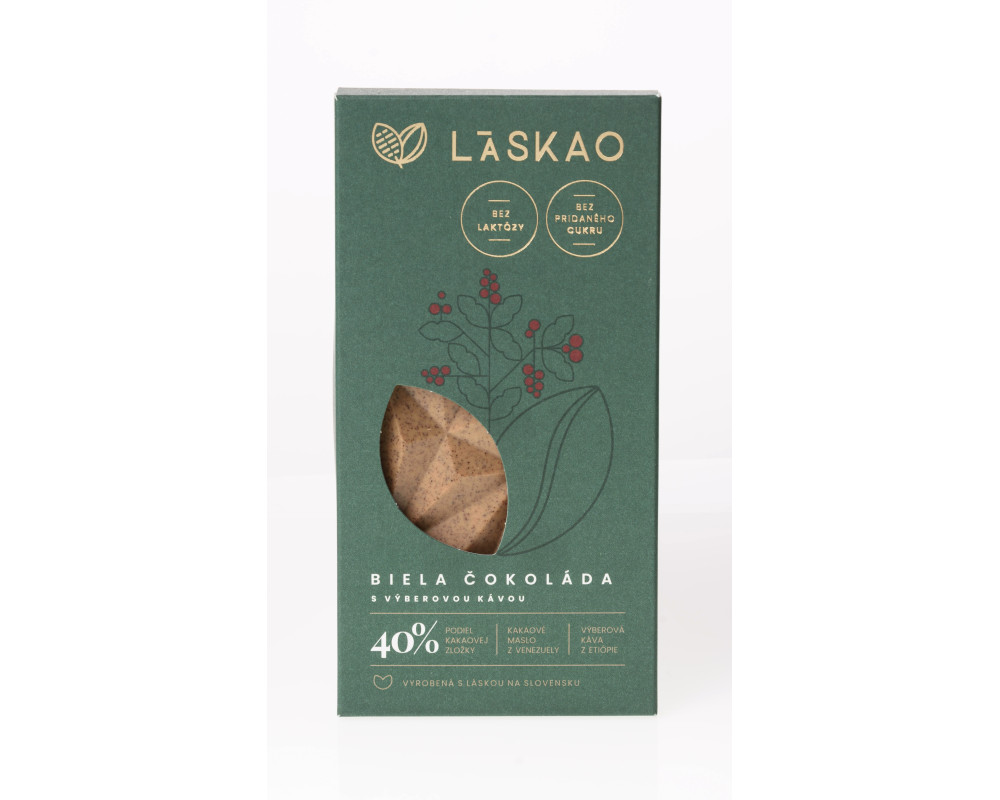 Biela čokoláda s výberovou kávou