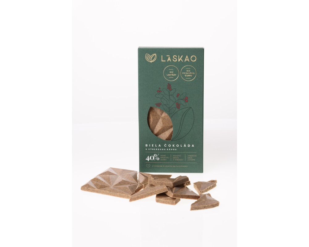 Biela čokoláda s výberovou kávou