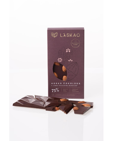 75 % Horká čokoláda s mandľami